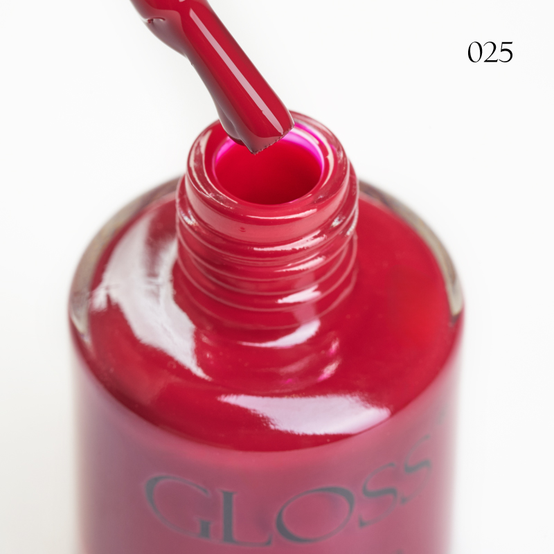 Lacquer Nail Polish GLOSS 025 (cherry), 11 ml